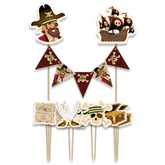 TaartDecoratie Piraat 9-delig